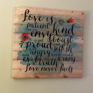 Inspirational Love Quote Wall Art